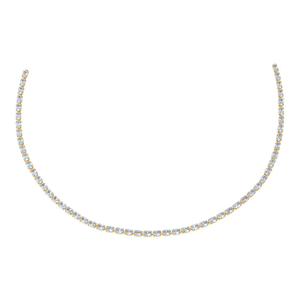 Colored Four Prong Tennis Choker sold by Adina Eden's