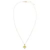 Diamond Solid/Pave Cutout Heart Pendant Necklace 14K sold by Adina Eden's