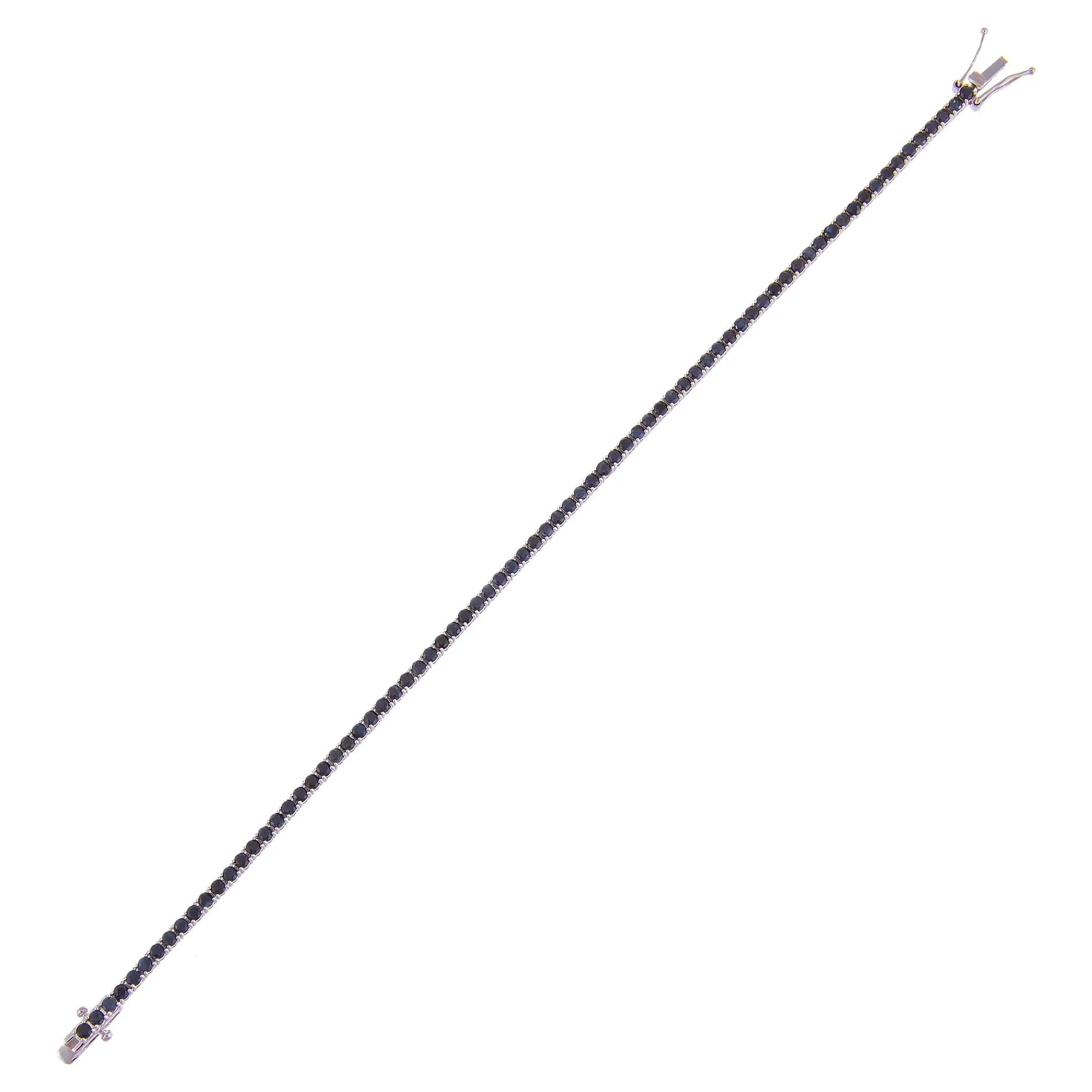 Sapphire Tennis Bracelet 14K sold by Adina Eden's