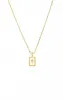 Pave Elongated Starburst Dog Tag Necklace sold by Adina Eden's