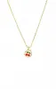 Red & Green Enamel Cherry Cutout Disc Necklace sold by Adina Eden's