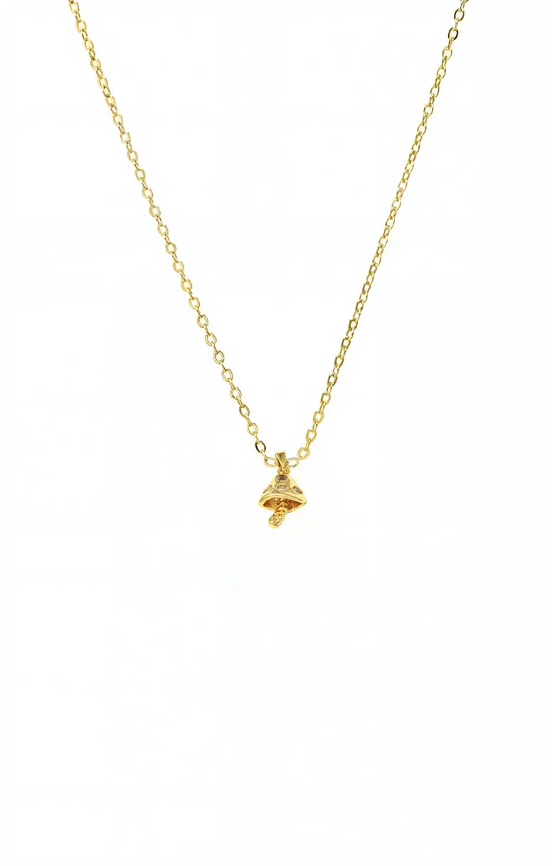 CZ Mushroom Charm Necklace sold by Adina Eden's