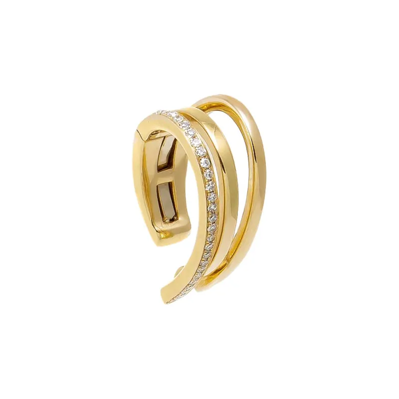 Diamond Pave Multi Strand Ear Cuff 14K sold by Adina Eden's