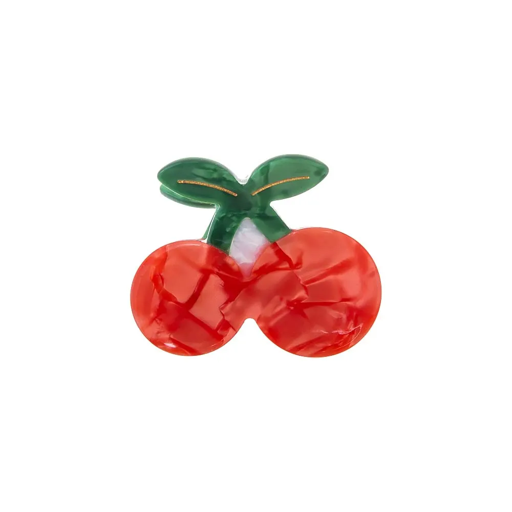 Mini Cherry Hair Claw Clip sold by Adina Eden's