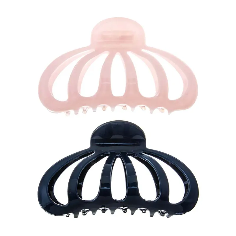 Pink & Navy Ocotopus Hair Claw Clip Set sold by Adina Eden's