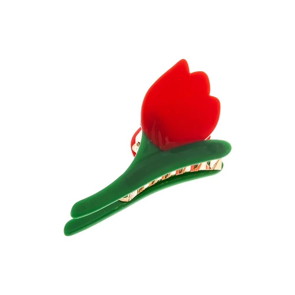 Colored Rose Flower Hair Claw Clip sold by Adina Eden's product image thumbnail 5