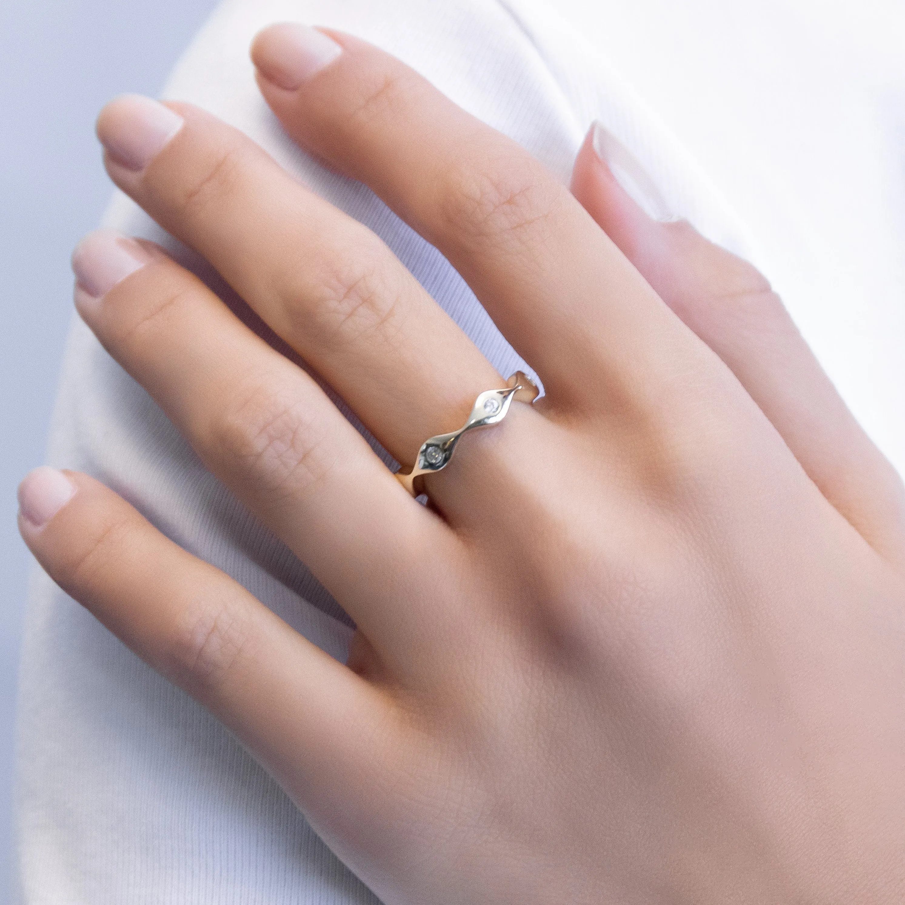 Stone Evil Eye Ring sold by Adina Eden's product image thumbnail 2