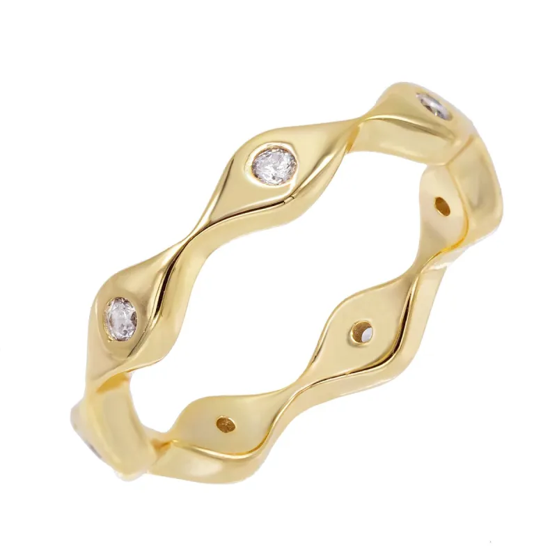 Stone Evil Eye Ring sold by Adina Eden's
