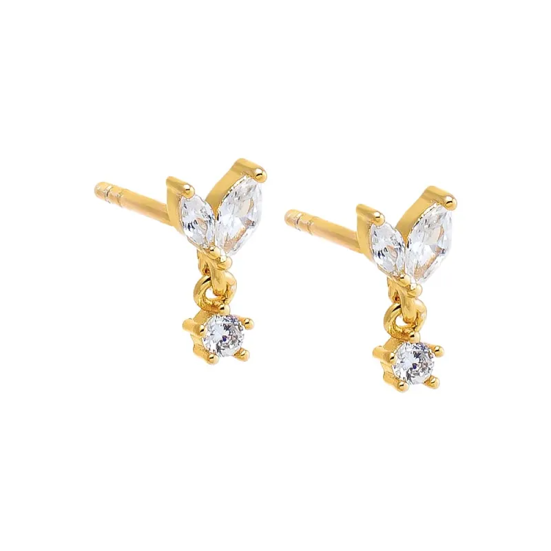 CZ Multi Shape Shaker Stud Earring sold by Adina Eden's