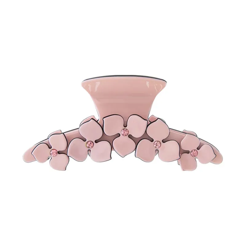 Flower Accented Enamel Claw Clip sold by Adina Eden's