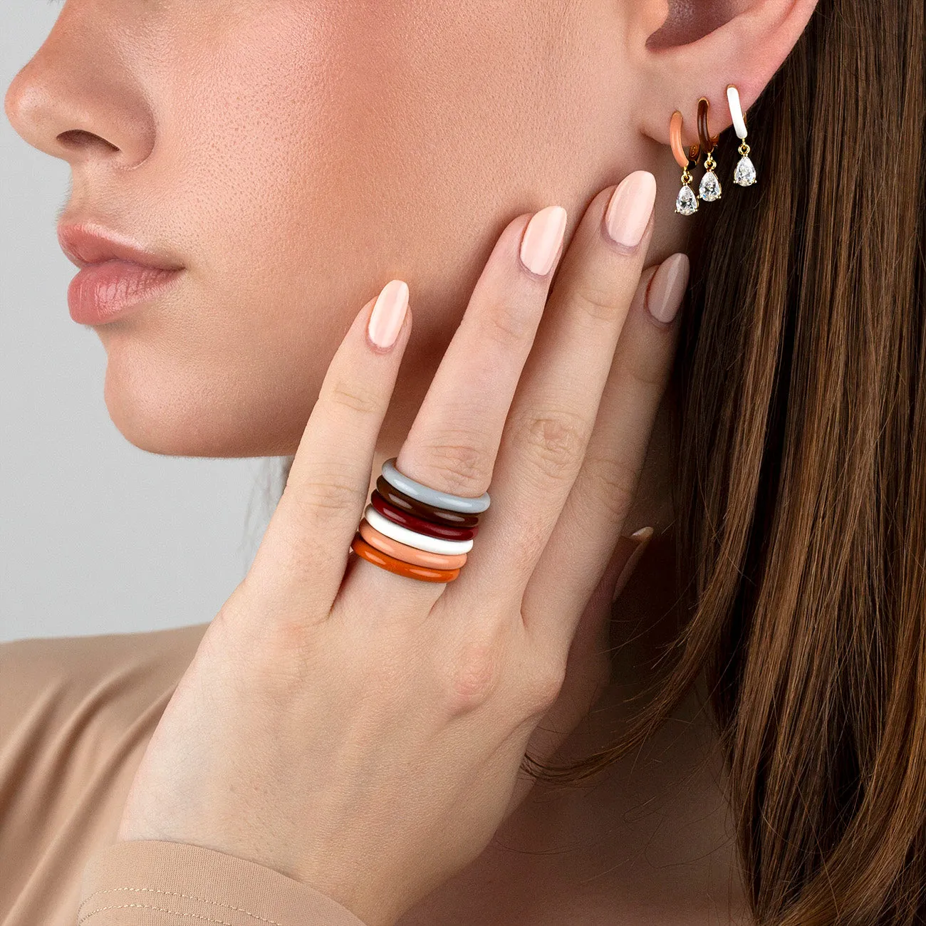 Neutral Enamel Band sold by Adina Eden's product image thumbnail 4