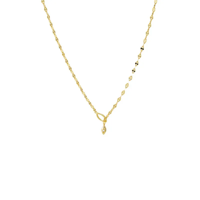 Mariner Chain Drop Lariat Necklace sold by Adina Eden's