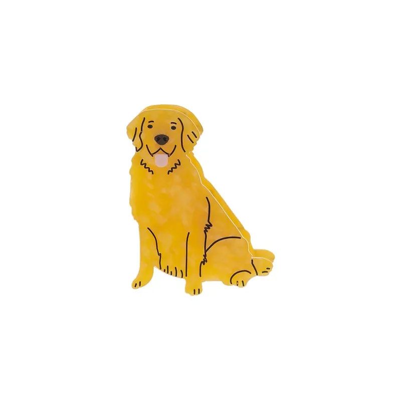 Golden Retriever Dog Hair Claw Clip sold by Adina Eden's