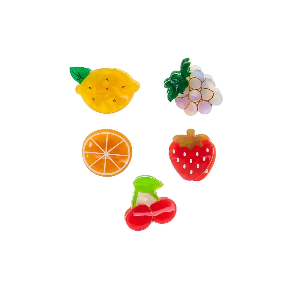 Fruit Salad Mini Hair Claw Clip Set sold by Adina Eden's