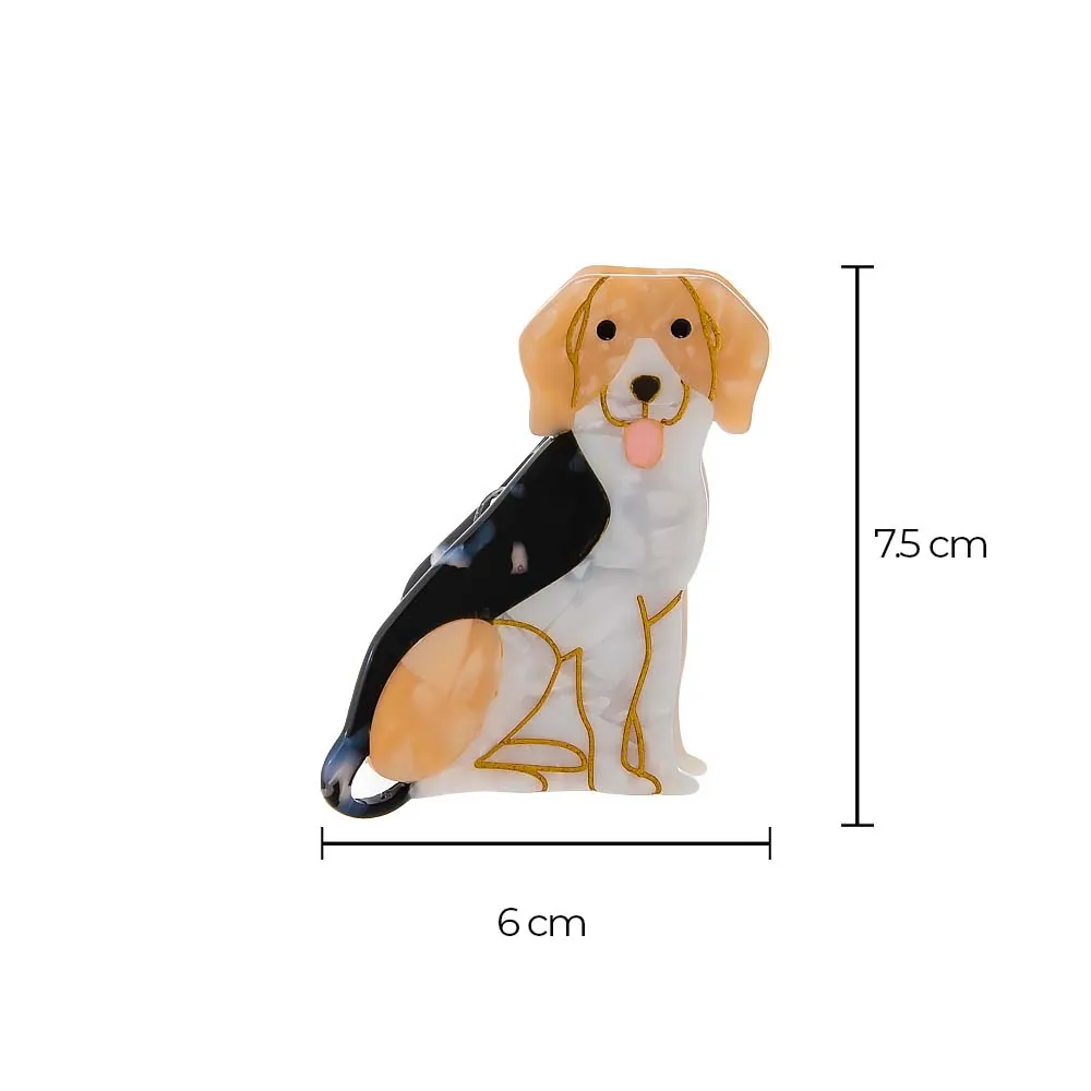 Beagle Dog Breed Hair Claw Clip sold by Adina Eden's product image thumbnail 2