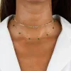 Colored Baguette Cuban Choker sold by Adina Eden's