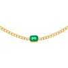 Colored Baguette Cuban Choker sold by Adina Eden's