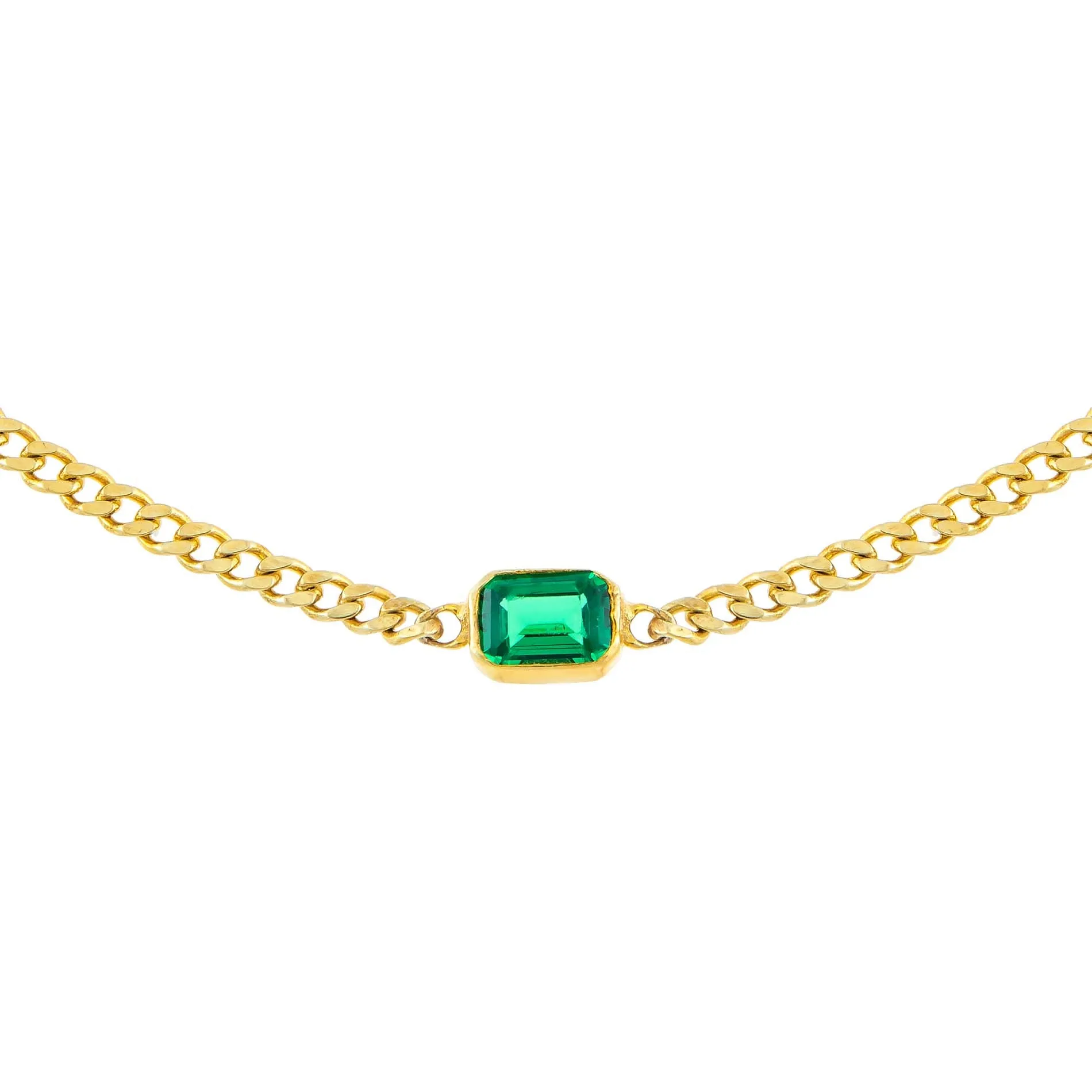 Colored Baguette Cuban Choker sold by Adina Eden's product image thumbnail 3