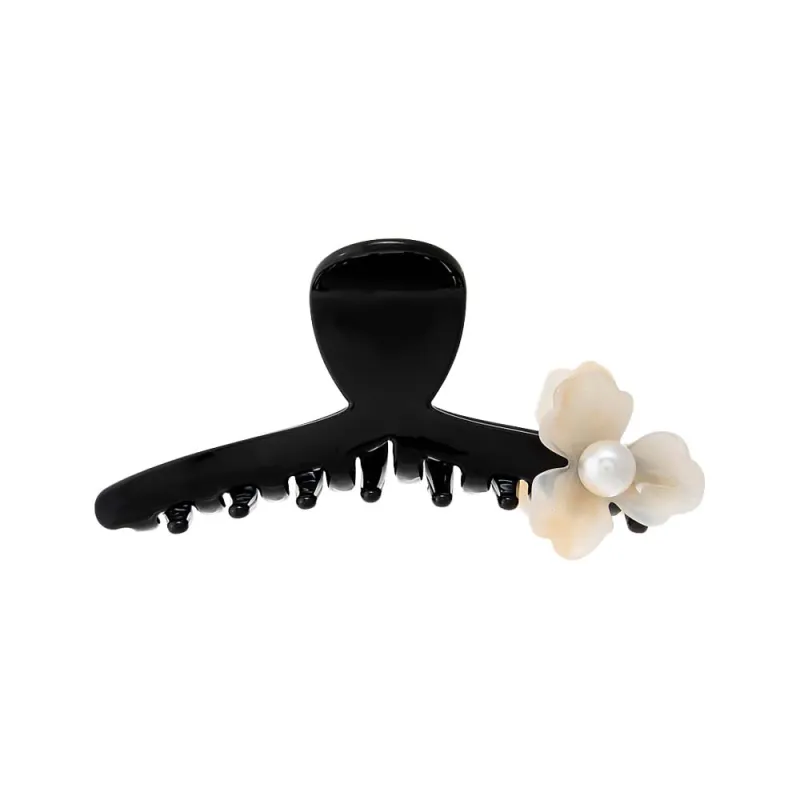 Flower Accented Loop Hair Claw Clip sold by Adina Eden's