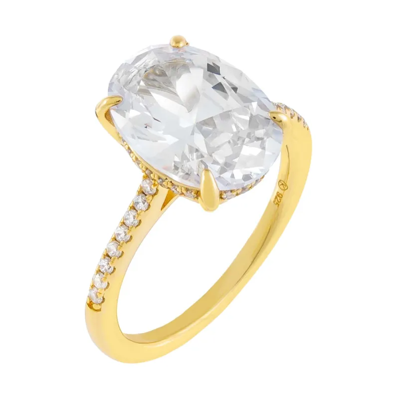 Pavé Oval Travel Ring sold by Adina Eden's