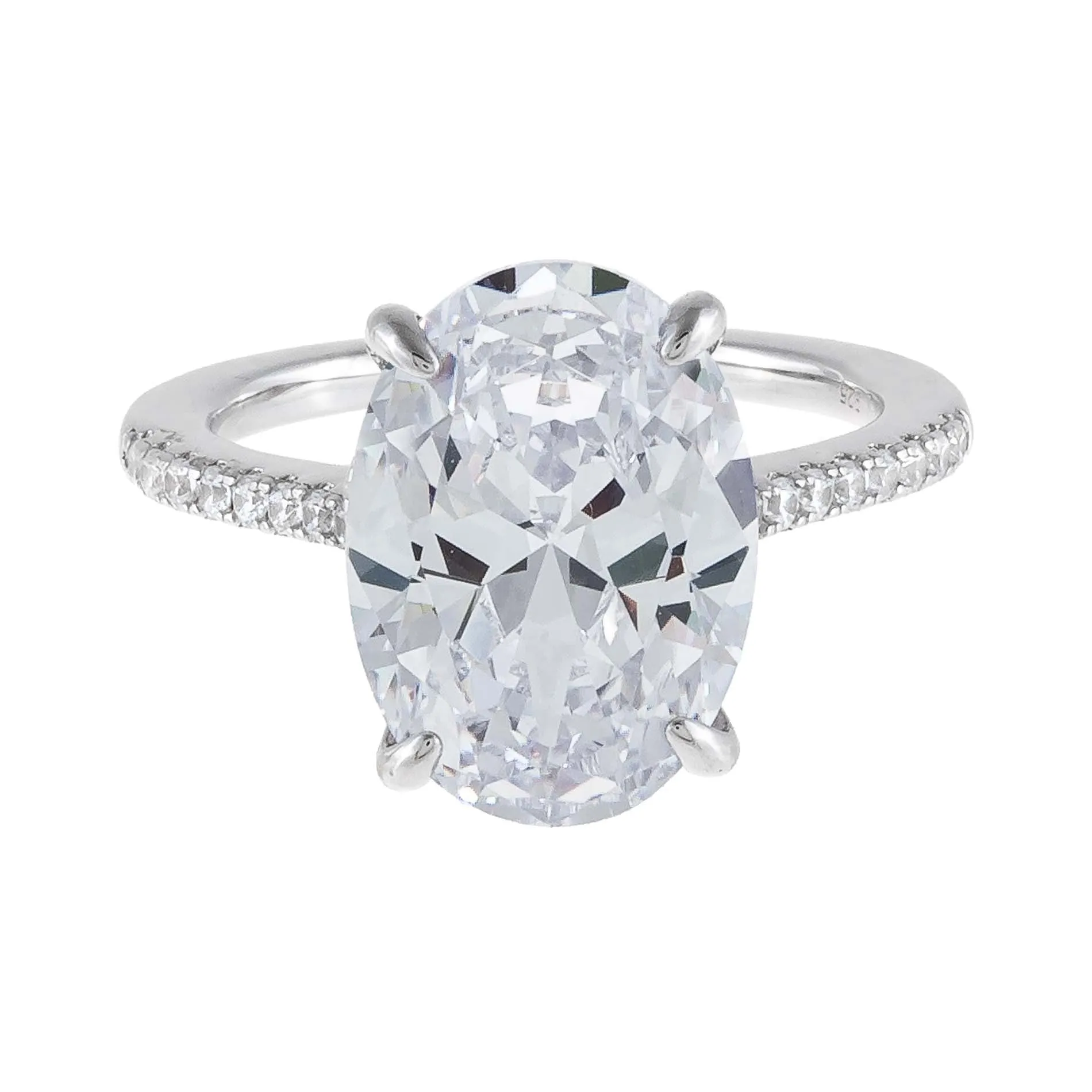 Pavé Oval Travel Ring sold by Adina Eden's product image thumbnail 5