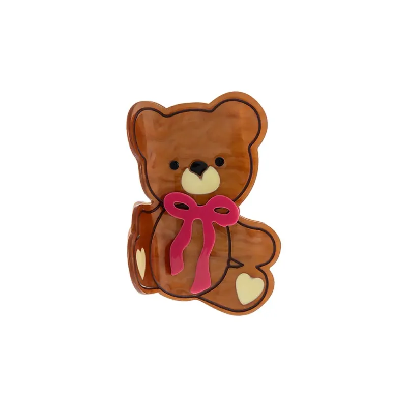 Honey Bear Bow Claw Clip sold by Adina Eden's