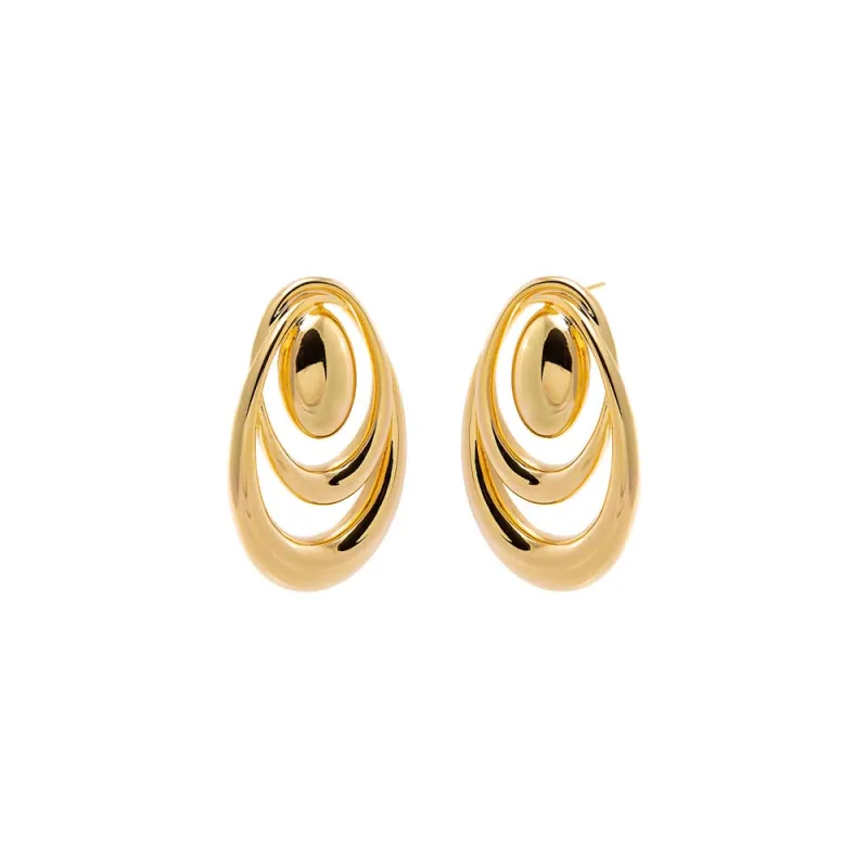 Sculpted Teardrop Stud Earrings sold by Adina Eden's