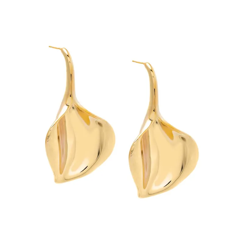 Ripple Petal Drop Earrings sold by Adina Eden's