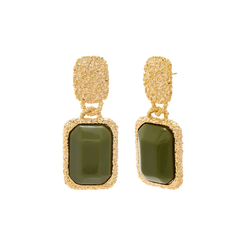 Colored Gem Drop Earrings sold by Adina Eden's
