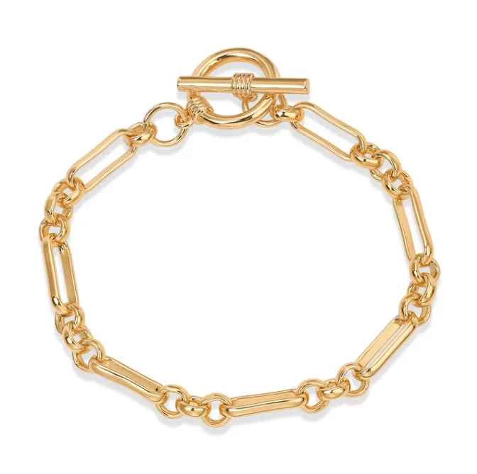 Mixed Link Toggle Bracelet sold by Adina Eden's