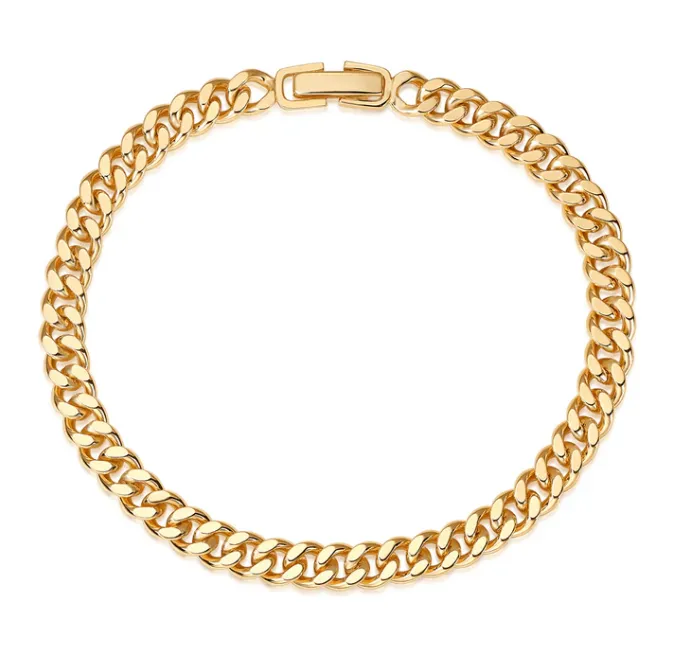 Classic Cuban Chain Bracelet sold by Adina Eden's
