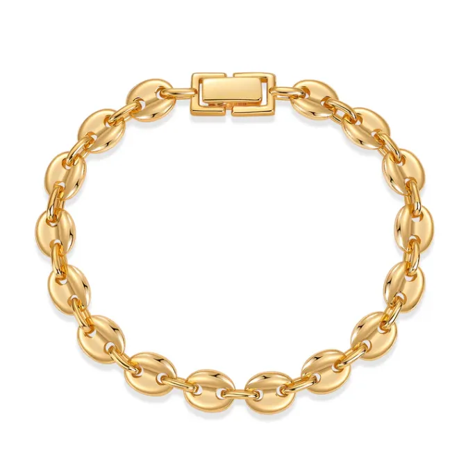 Bold Dome Link Bracelet sold by Adina Eden's