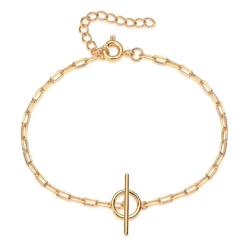 Textured Toggle Chain Bracelet sold by Adina Eden's