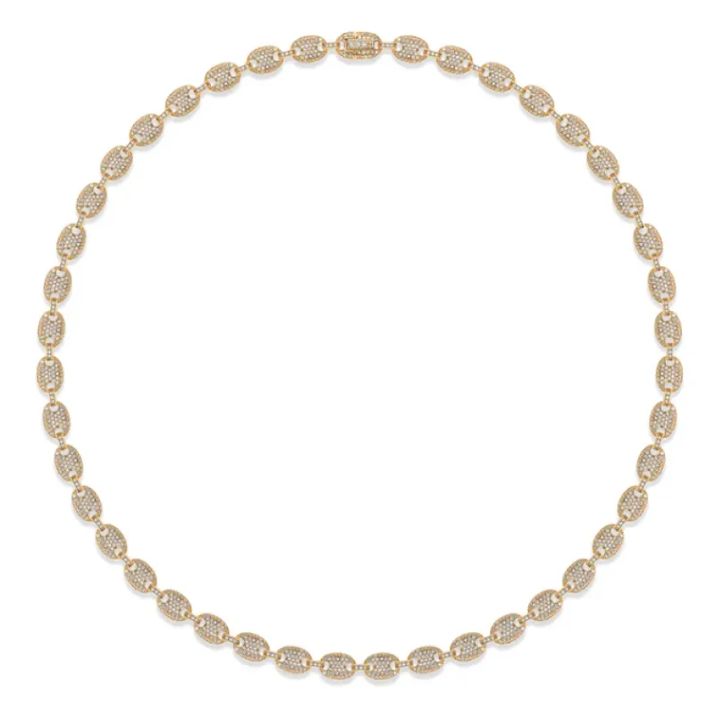 CZ Cluster Tennis Necklace sold by Adina Eden's