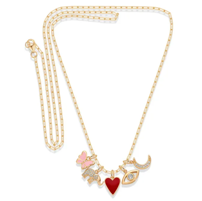 Charm Bar Necklace Set sold by Adina Eden's