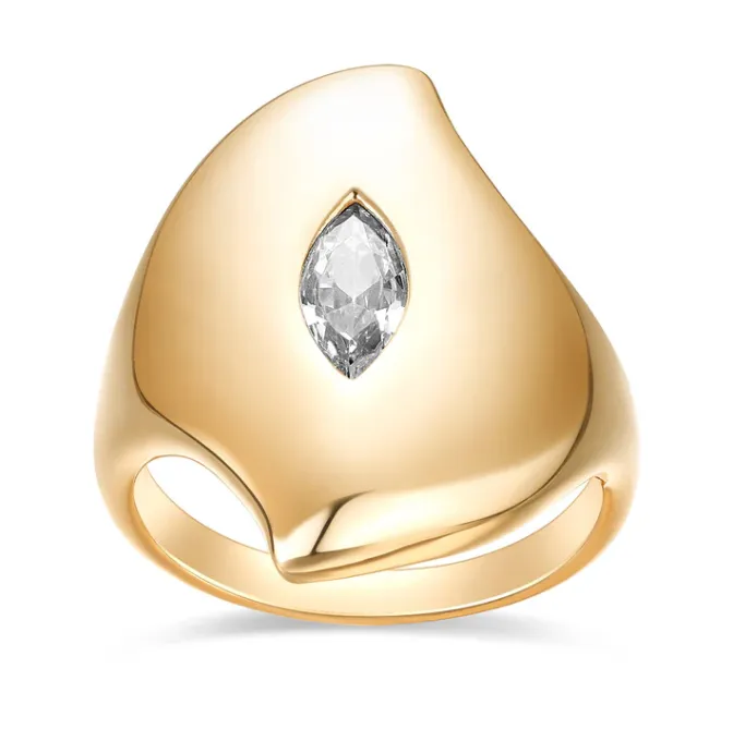 Marquise Wave Pinky Ring sold by Adina Eden's