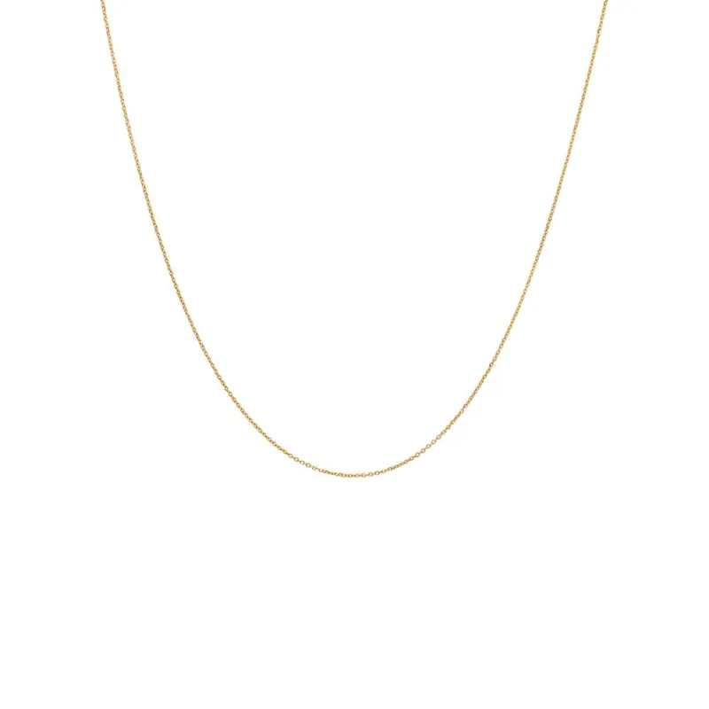 Dainty Cable Chain Necklace 14K sold by Adina Eden's