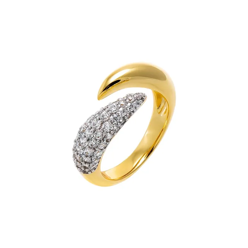 Pavé Horn Wrap Pinky Ring sold by Adina Eden's