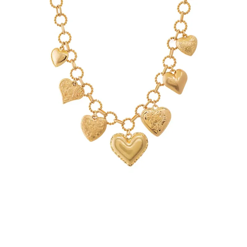 Vintage Love Heart Necklace sold by Adina Eden's