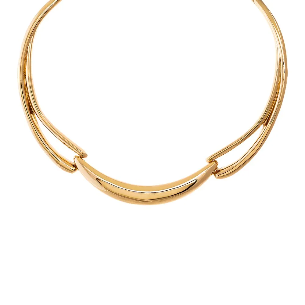 Sculpted Collar Choker Necklace sold by Adina Eden's