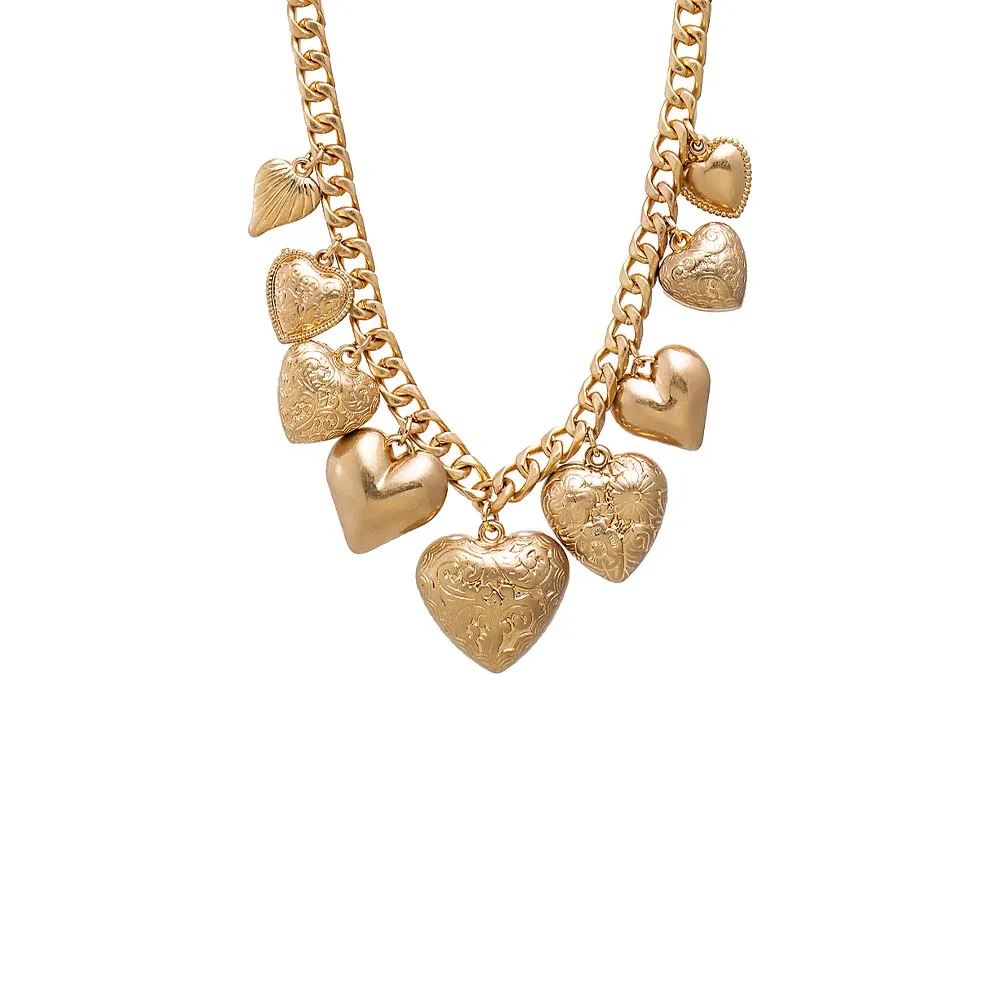 Amour Bold Heart Necklace sold by Adina Eden's
