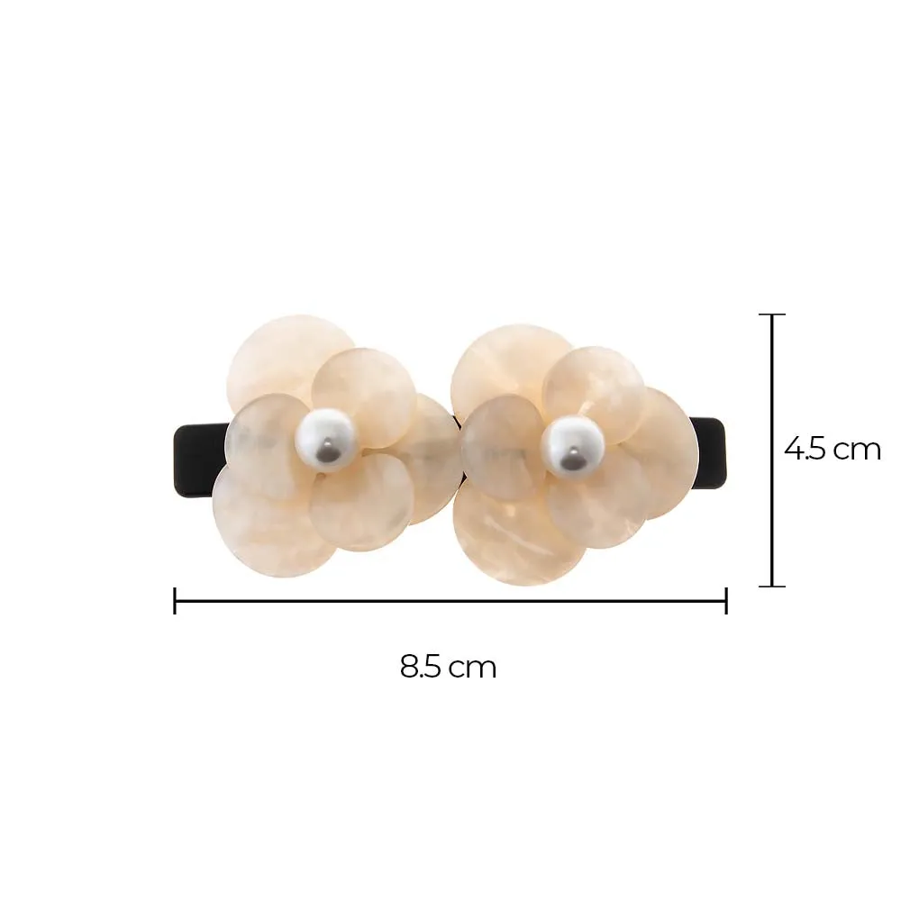 MOP Double Flower Hair Barrette sold by Adina Eden's product image thumbnail 2