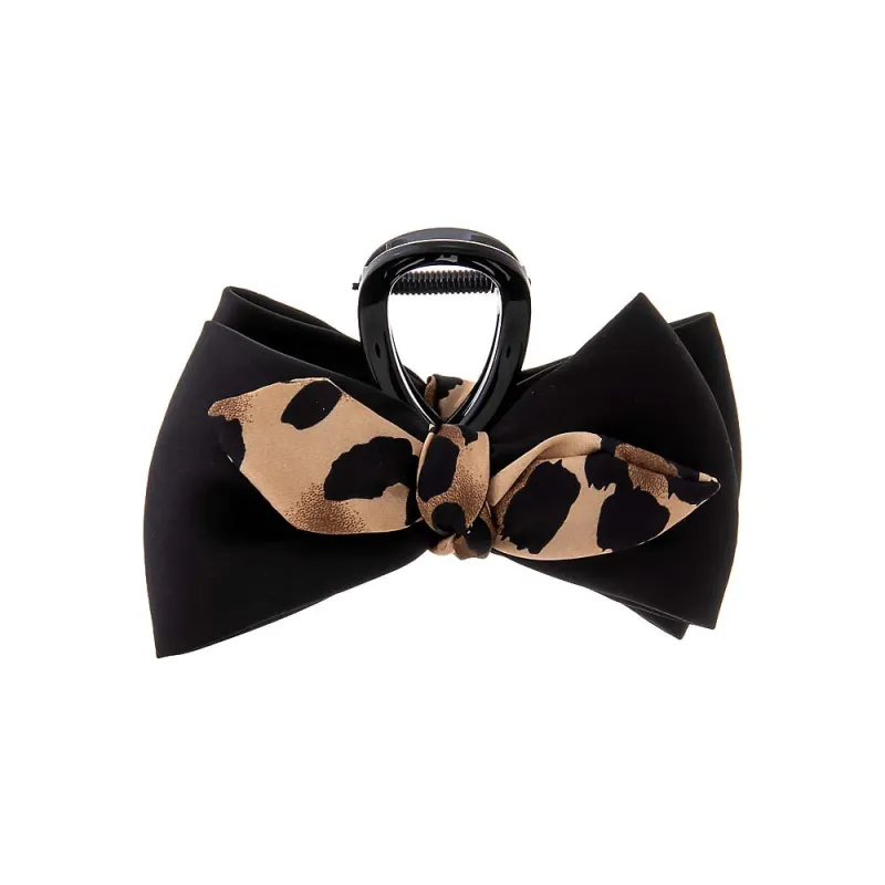 Cheetah Bow Tie Hair Claw Clip sold by Adina Eden's