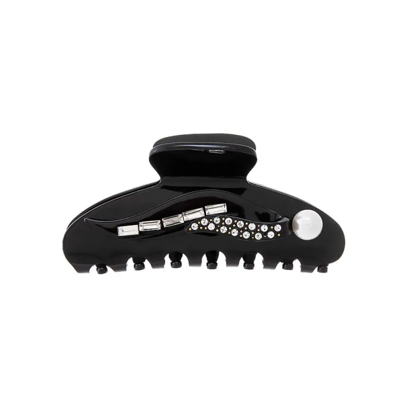 Pearl, Baguette, & Rhinestone Hair Claw Clip sold by Adina Eden's