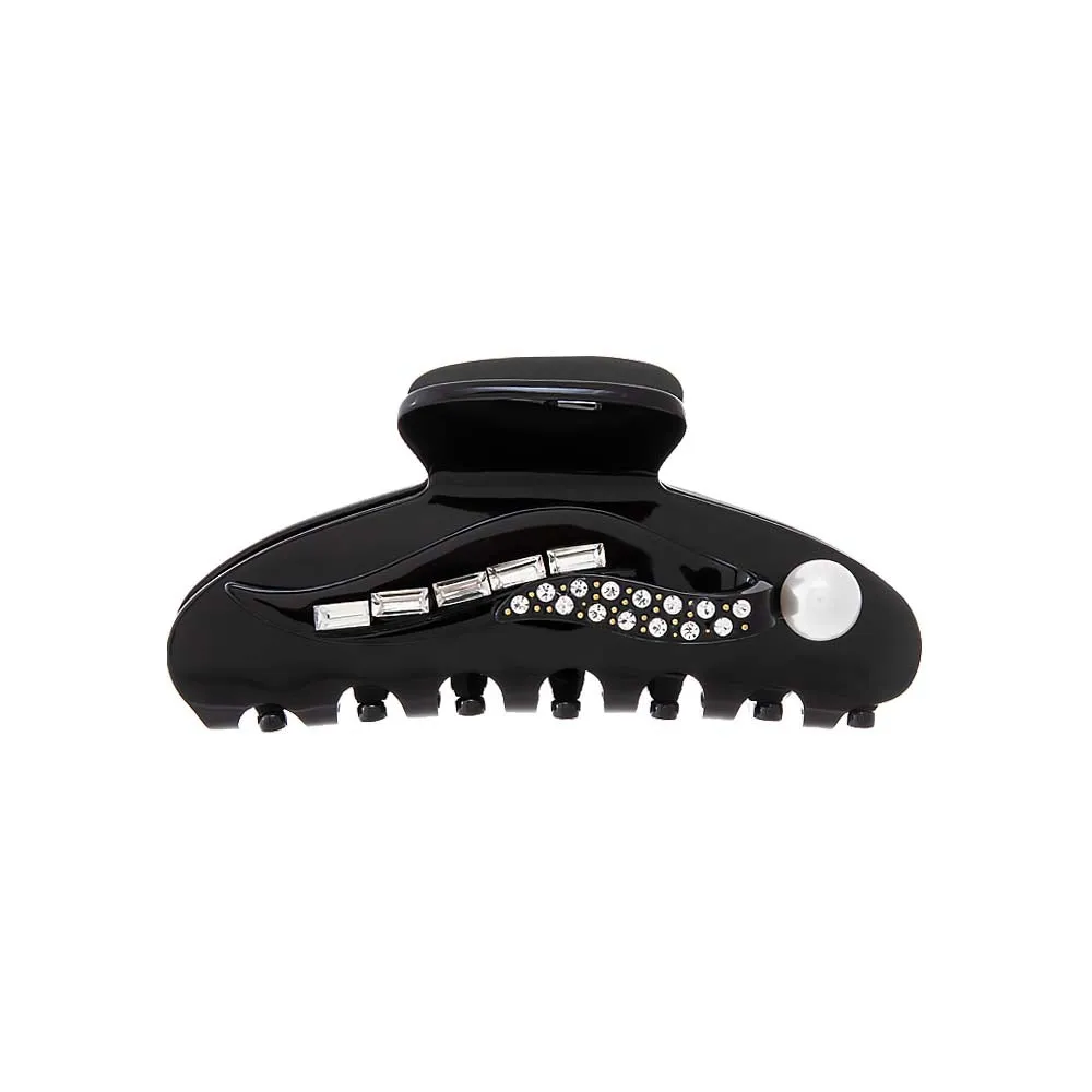 Pearl, Baguette, & Rhinestone Hair Claw Clip sold by Adina Eden's