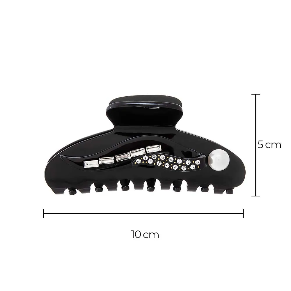 Pearl, Baguette, & Rhinestone Hair Claw Clip sold by Adina Eden's product image thumbnail 2