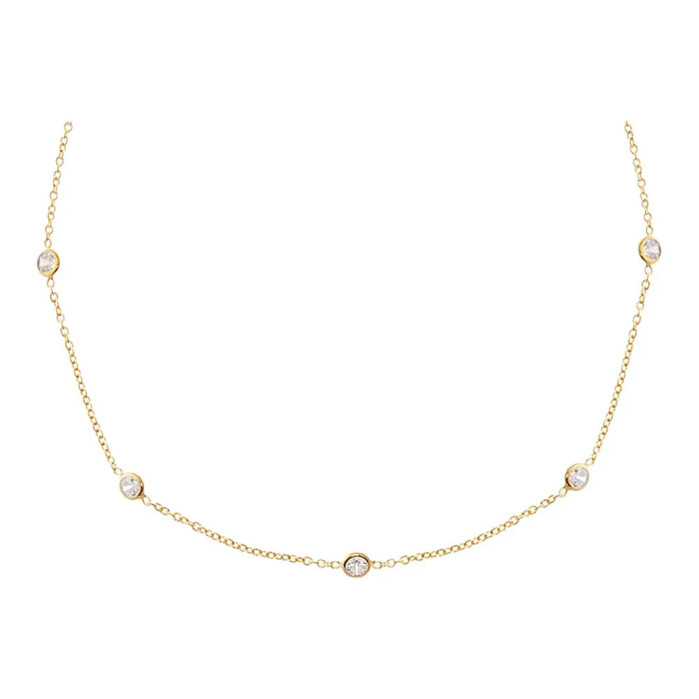 Diamond By The Yard Choker sold by Adina Eden's