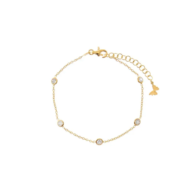 Diamond By The Yard Bracelet sold by Adina Eden's