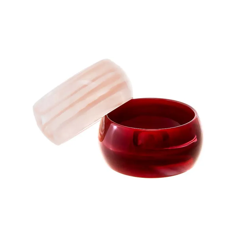 Berry Blush Resin Bangle Stack sold by Adina Eden's