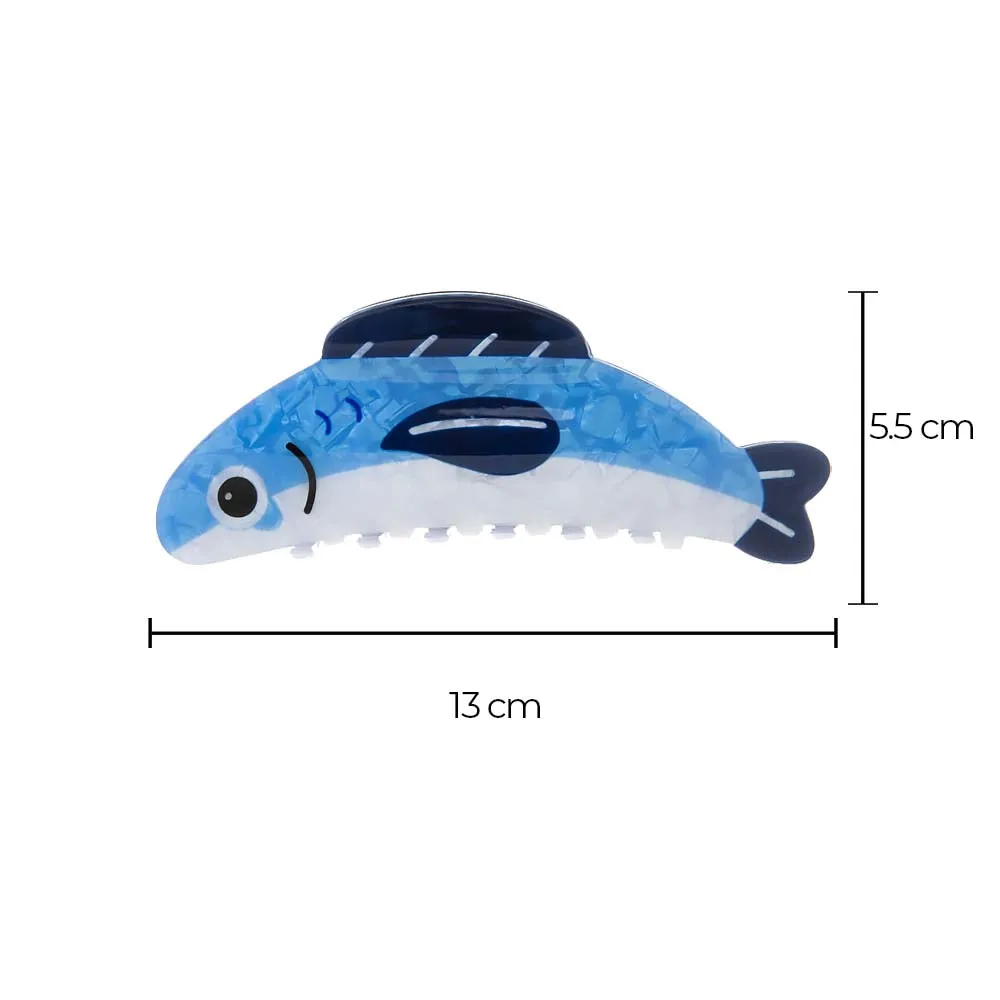XL Blue Fish Claw Clip sold by Adina Eden's product image thumbnail 2